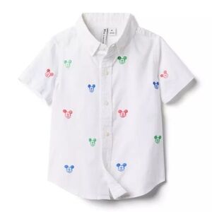 Janie & Jack boy’s Oxford Mickey button down
